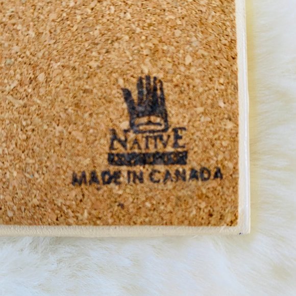 Canadian Native Indian Eagle Art 6" Trivet Wall Hanging Tile Decorative Art Boho - Picture 5 of 7